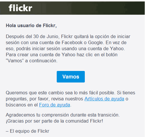flickr facebook google